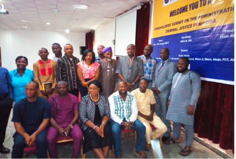Members of the CSOs Observatory on Administration of Criminal Justice in Nigeria during their inauguration